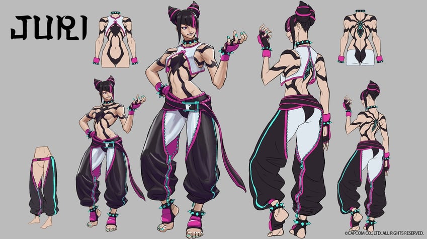 han juri (street fighter and 2 more) drawn by takayuki_nakayama