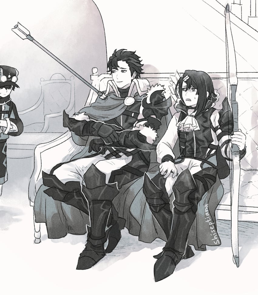 alcryst, diamant, and jean (fire emblem and 1 more) drawn by shiseptiana