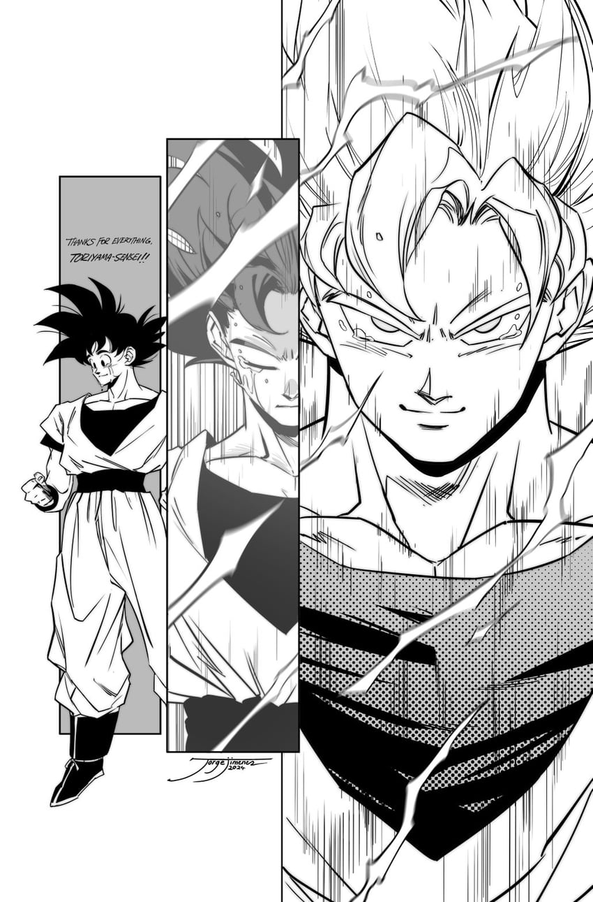 son goku (dragon ball and 1 more) drawn by jorge_jimenez