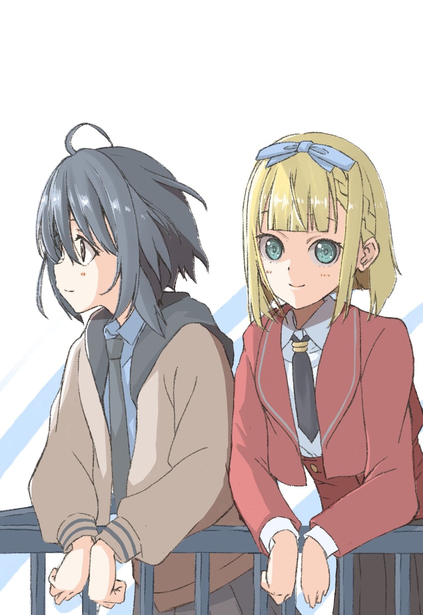 takigawa miu and saito nicole (22/7) drawn by mid227