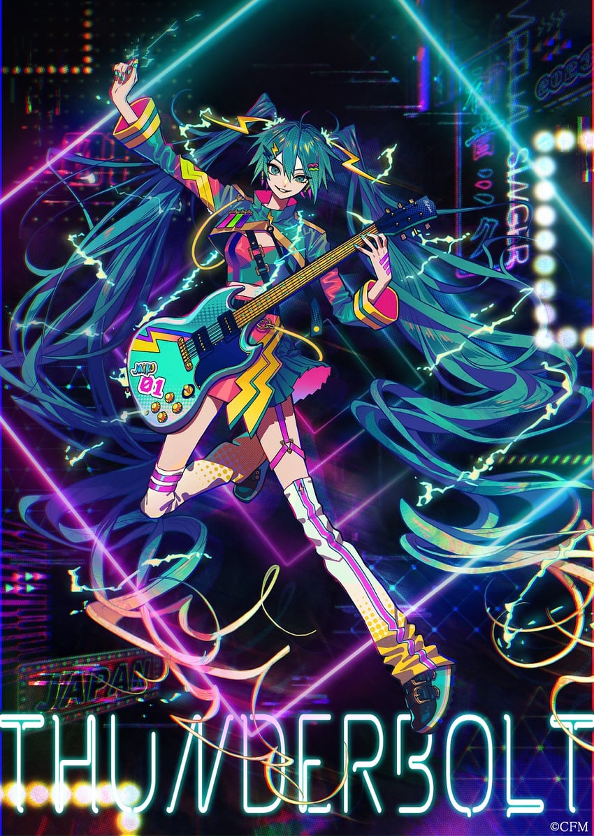 hatsune miku (vocaloid and 1 more) drawn by akiakane