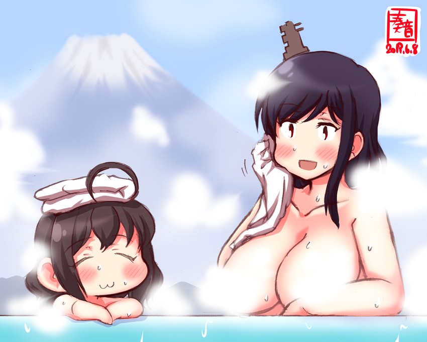 shigure and yamashiro (kantai collection) drawn by kanon_(kurogane_knights)