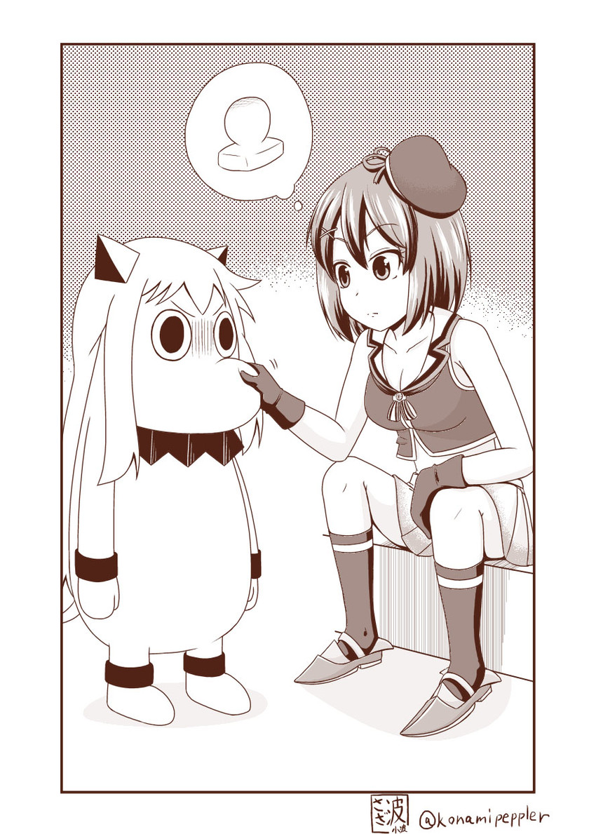 northern ocean princess, maya, and muppo (kantai collection and 1 more) drawn by sazanami_konami