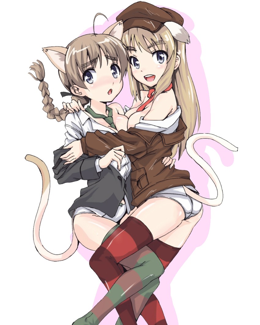 lynette bishop and wilma bishop (world witches series and 2 more) drawn by gonzui_(hojo)
