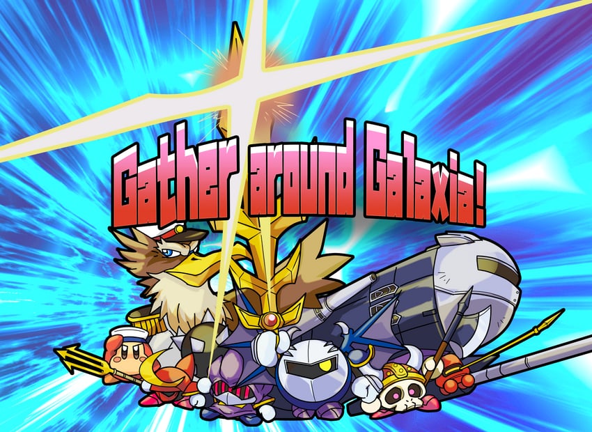 meta knight, sailor waddle dee, mace knight, axe knight, captain vul, and 2 more (kirby) drawn by guchurimu_genrishugi