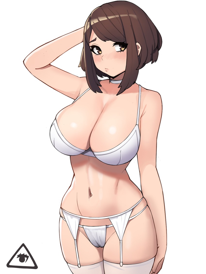uraraka ochaco (boku no hero academia) drawn by donburi_(donburikazoku)