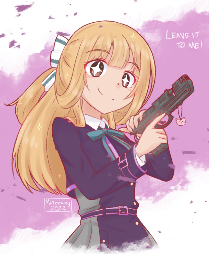 inoue takina and nogi sonoko (lycoris recoil and 2 more) drawn by minzzway