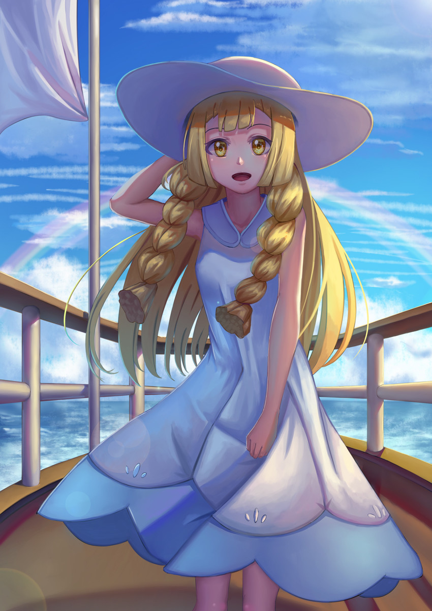 lillie (pokemon and 1 more) drawn by shano_dongxi