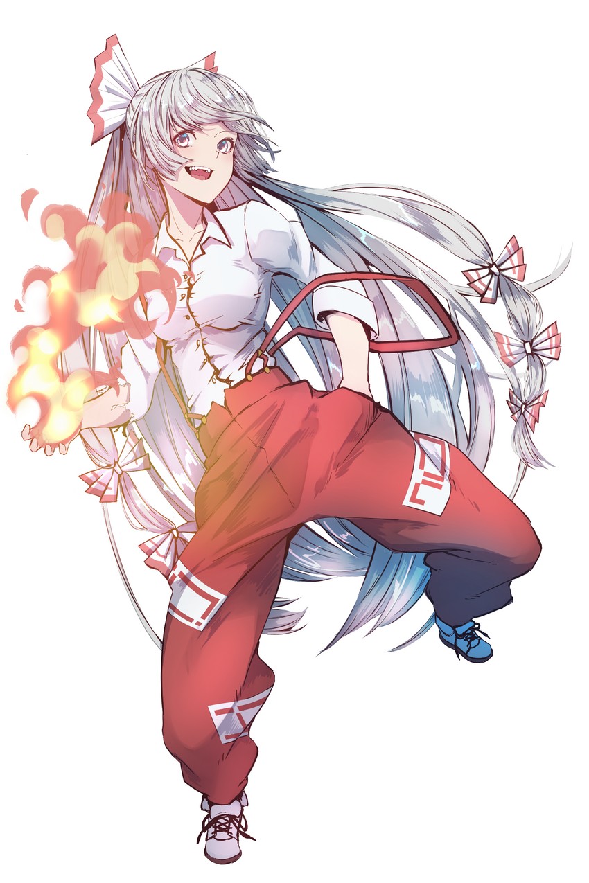 fujiwara no mokou (touhou) drawn by danboru_(jdanboru1182)