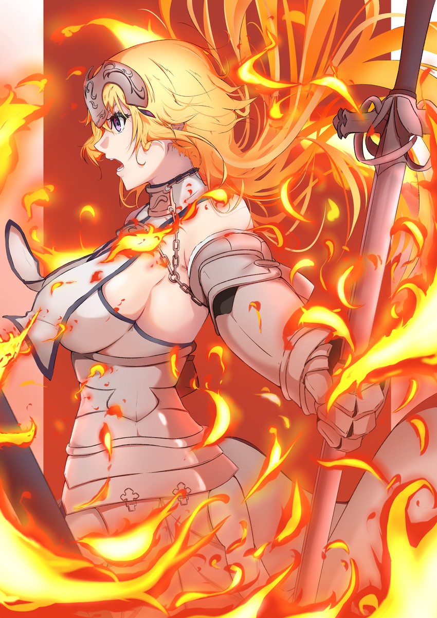 jeanne d'arc (fate and 2 more) drawn by ameneshi