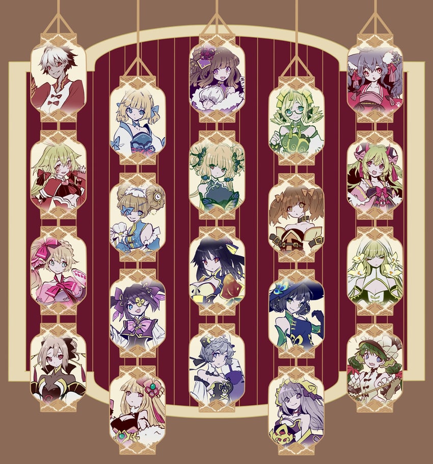 justia, scheherazade, rou, teresse, lathel, and 15 more (brown dust and 1 more) drawn by tn_scallion
