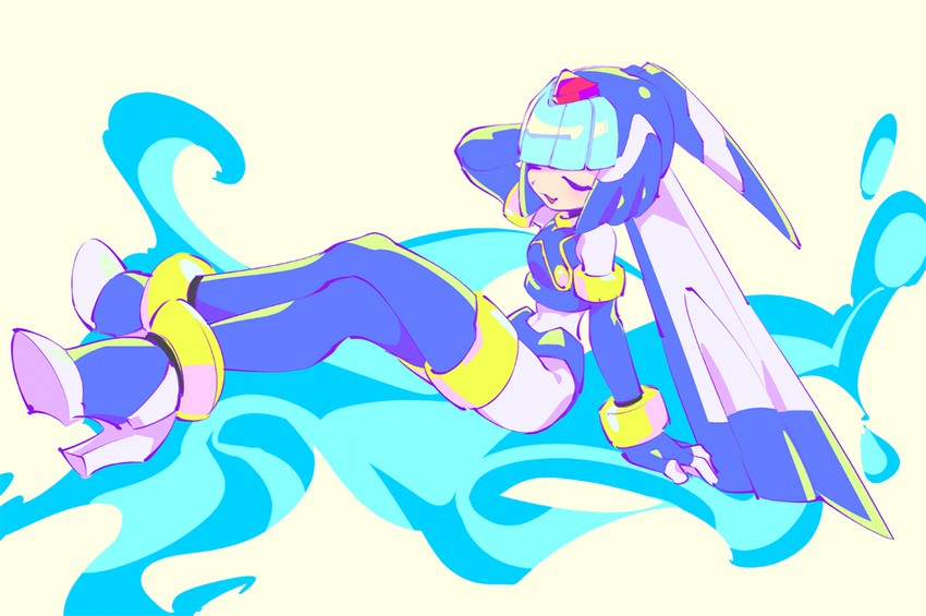 fairy leviathan (mega man and 1 more) drawn by kon_(kin219)