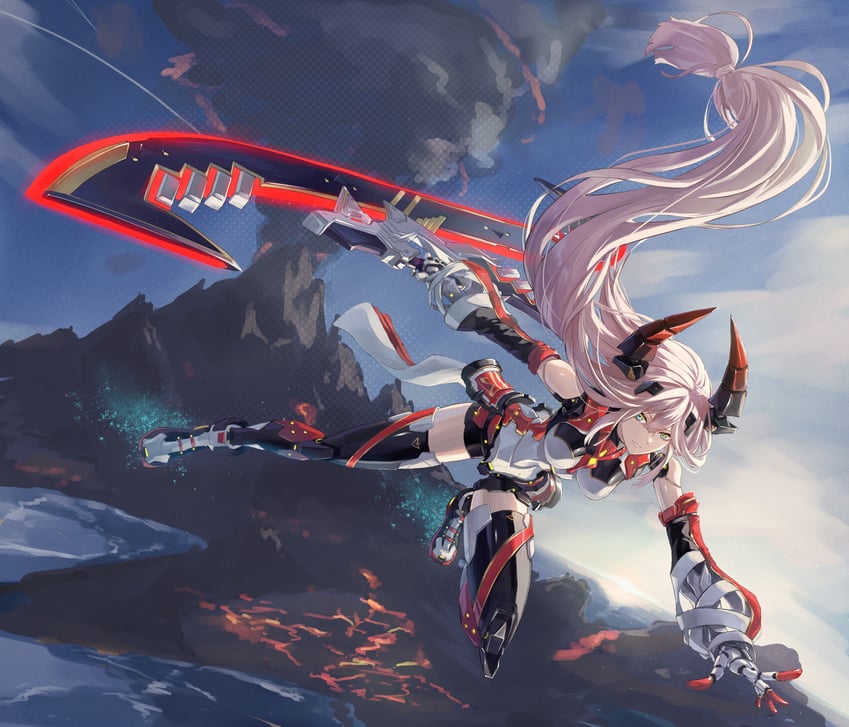 kanui (phantasy star and 2 more) drawn by sakazuki_sudama
