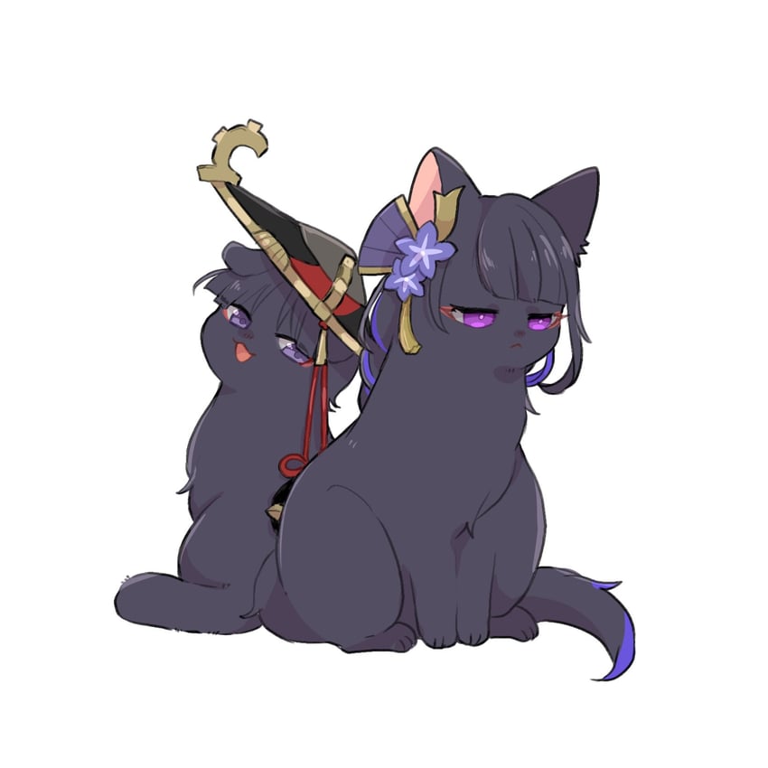 raiden shogun and scaramouche (genshin impact) drawn by nasuka_gee