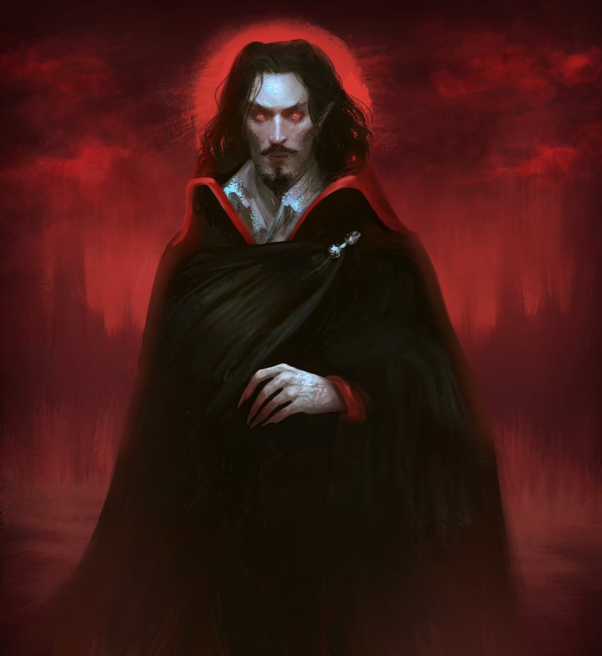 dracula (castlevania and 1 more) drawn by amber_goodhart