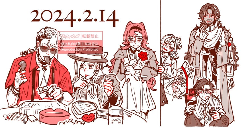 vertin, sonetto, matilda bouanich, shamane, horropedia, and 1 more (reverse:1999) drawn by sakita_pani
