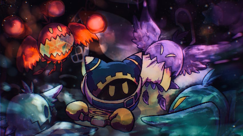 magolor, doomer, and sphere doomer (kirby and 1 more) drawn by suyasuyabi