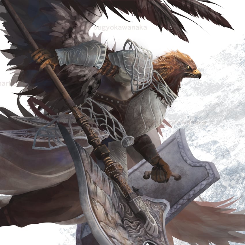 guardian (elden ring and 1 more) drawn by ougyo_kawanaka