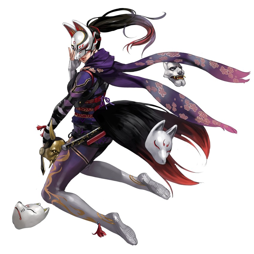 kunimitsu ii (tekken and 2 more) drawn by junny