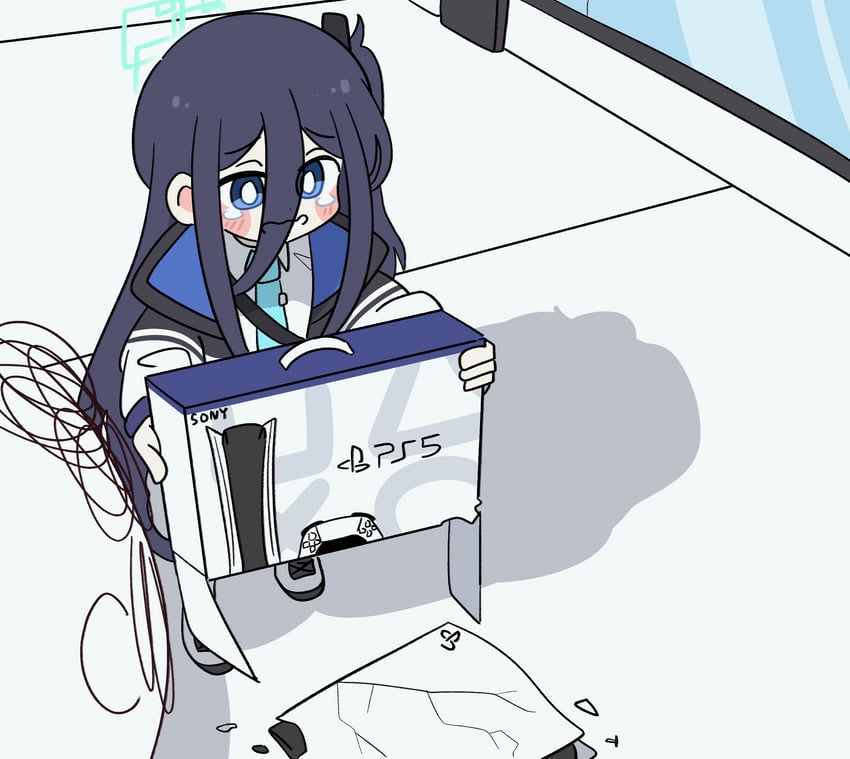 sensei, doodle sensei, and aris (blue archive) drawn by hanasii