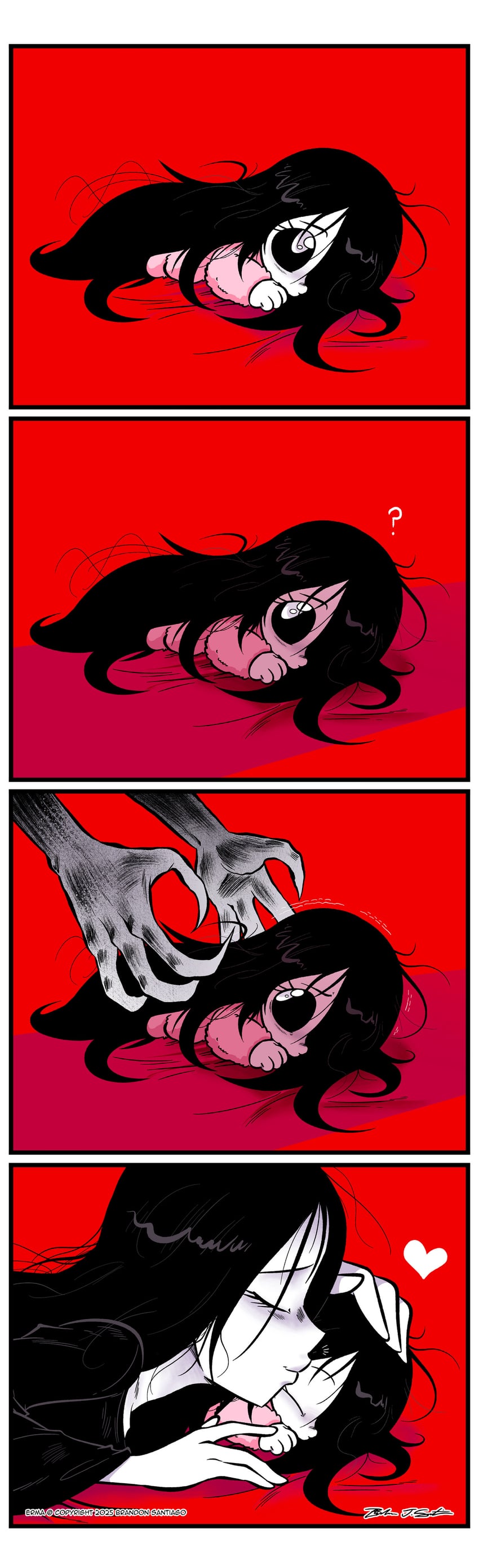 erma williams and emiko (original and 1 more) drawn by brandon_santiago
