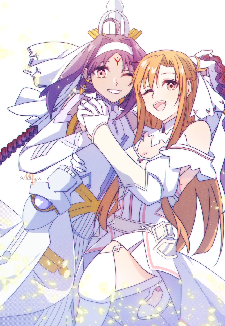 asuna and yuuki (sword art online and 3 more) drawn by neosight