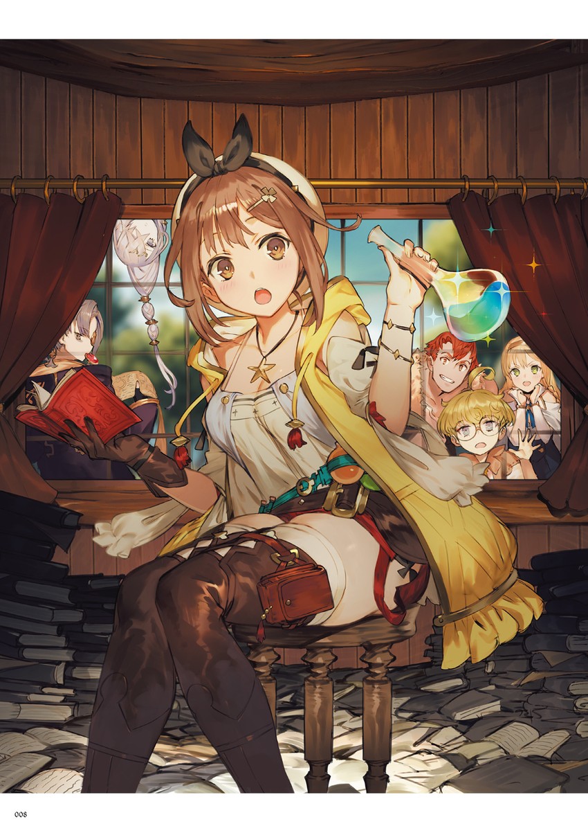 reisalin stout, klaudia valentz, lila decyrus, lent marslink, tao mongarten, and 1 more (atelier and 2 more) drawn by toridamono