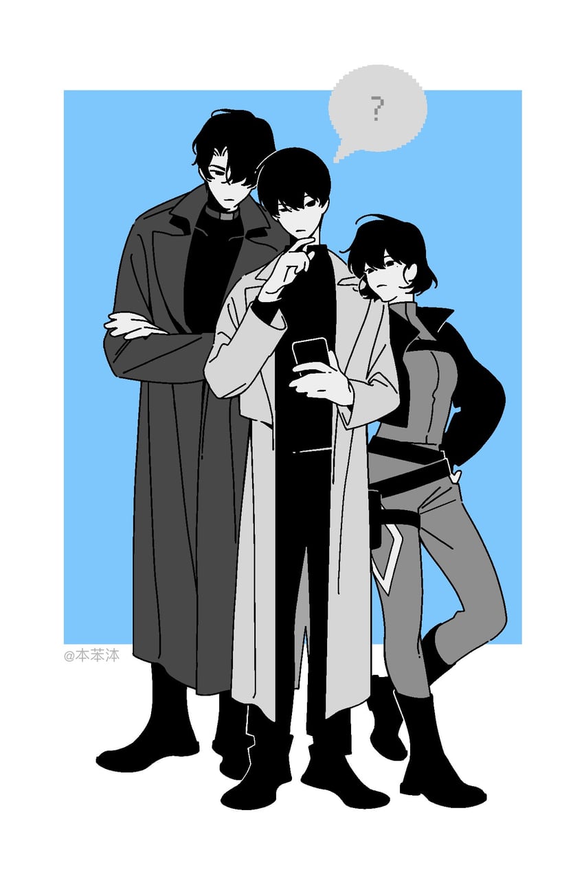 kim dokja, yoo joonghyuk, and han sooyoung (omniscient reader's viewpoint) drawn by benkdjjituibot