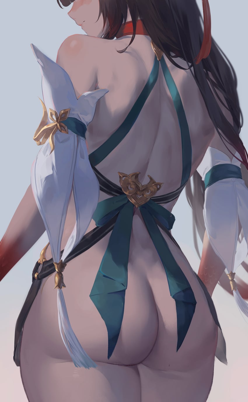 lingsha (honkai and 1 more) drawn by silverfox_hot69
