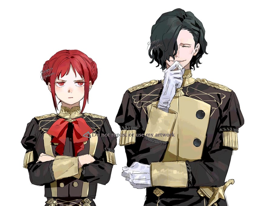 hubert von vestra and monica von ochs (fire emblem and 2 more) drawn by 91007