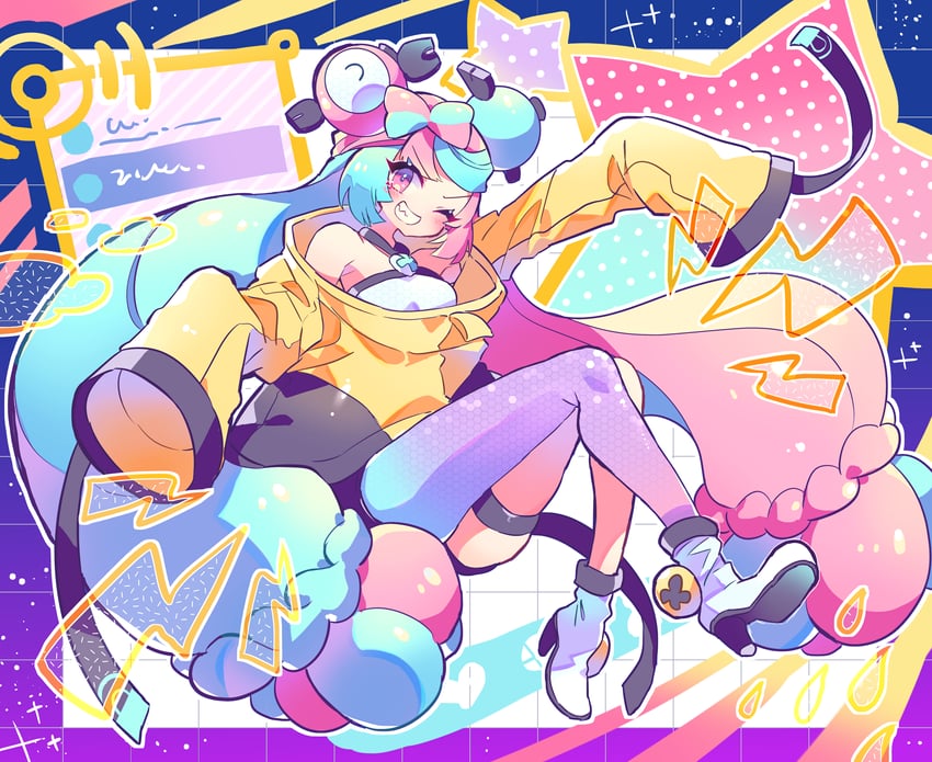 iono (pokemon and 1 more) drawn by fuji_den_fujiko