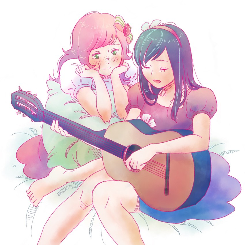 strawberry shortcake and cherry jam (strawberry shortcake) drawn by smalltung