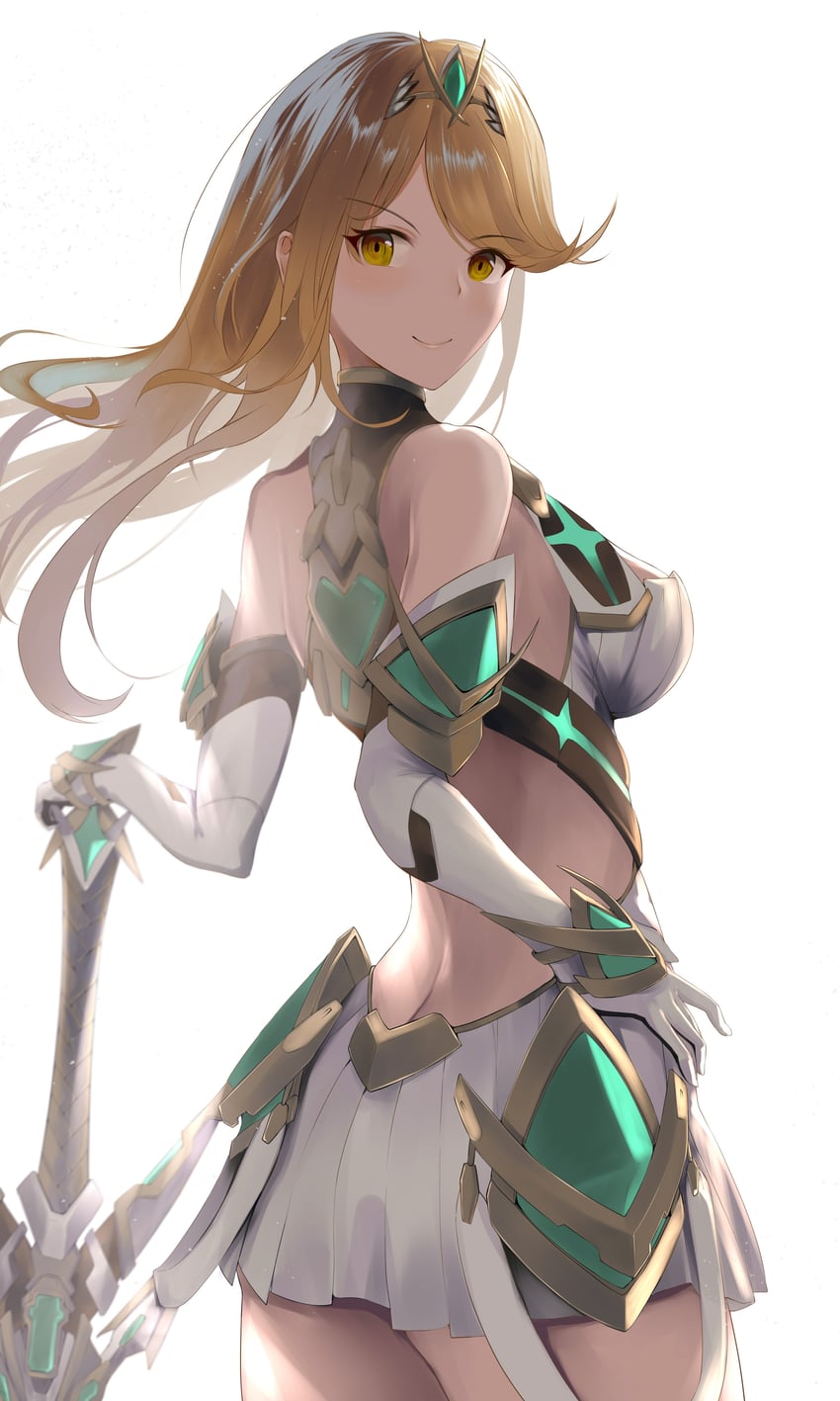 mythra (xenoblade chronicles and 1 more) drawn by sail_(sail-away)