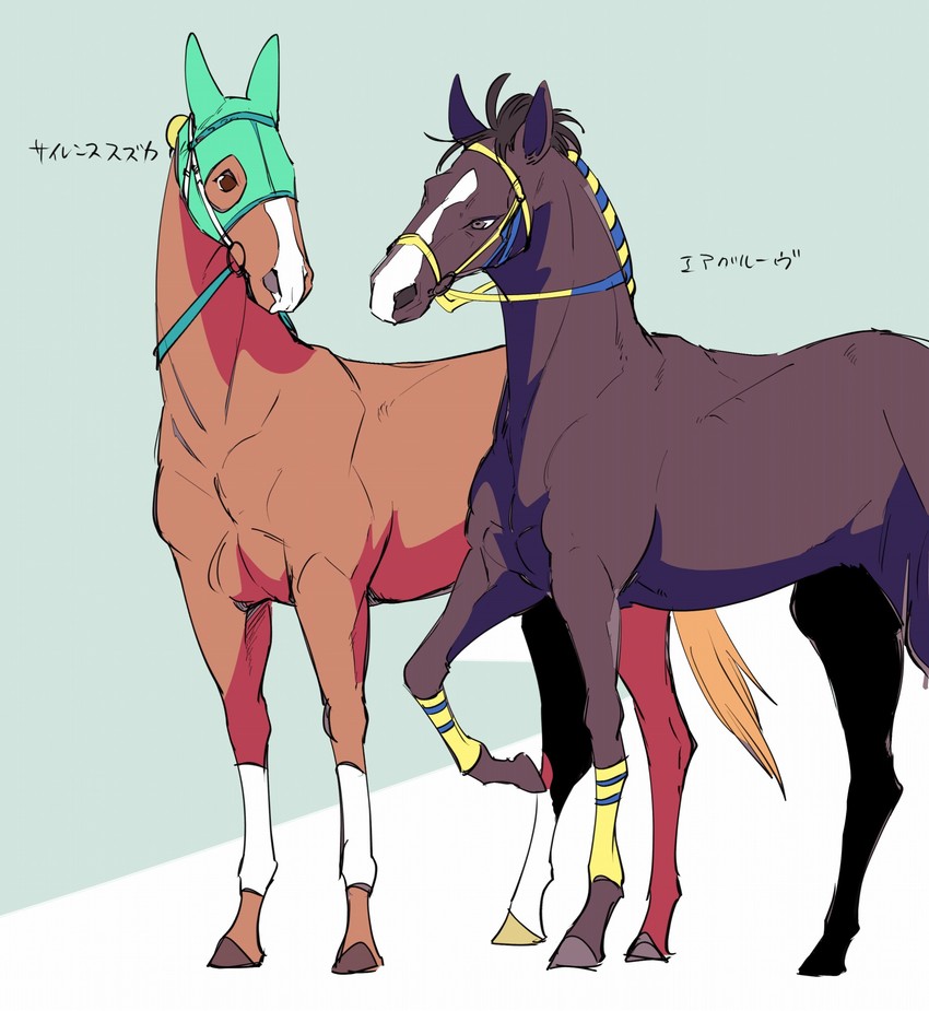 silence suzuka and air groove (umamusume and 1 more) drawn by takatsuki_nato