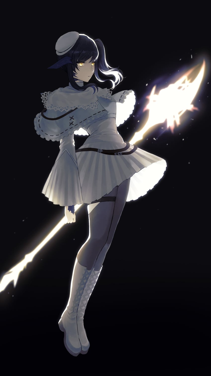 warrior of light (final fantasy and 1 more) drawn by nns_ff14