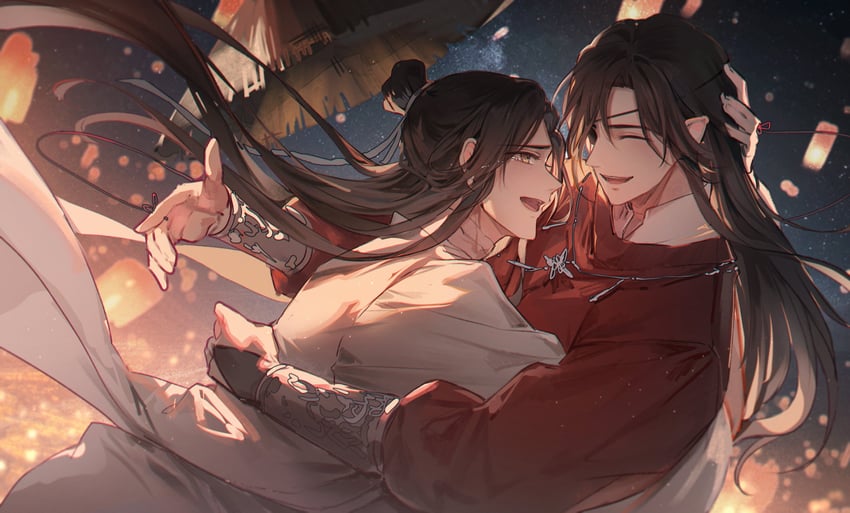 xie lian and hua cheng (tianguan cifu) drawn by young57440489