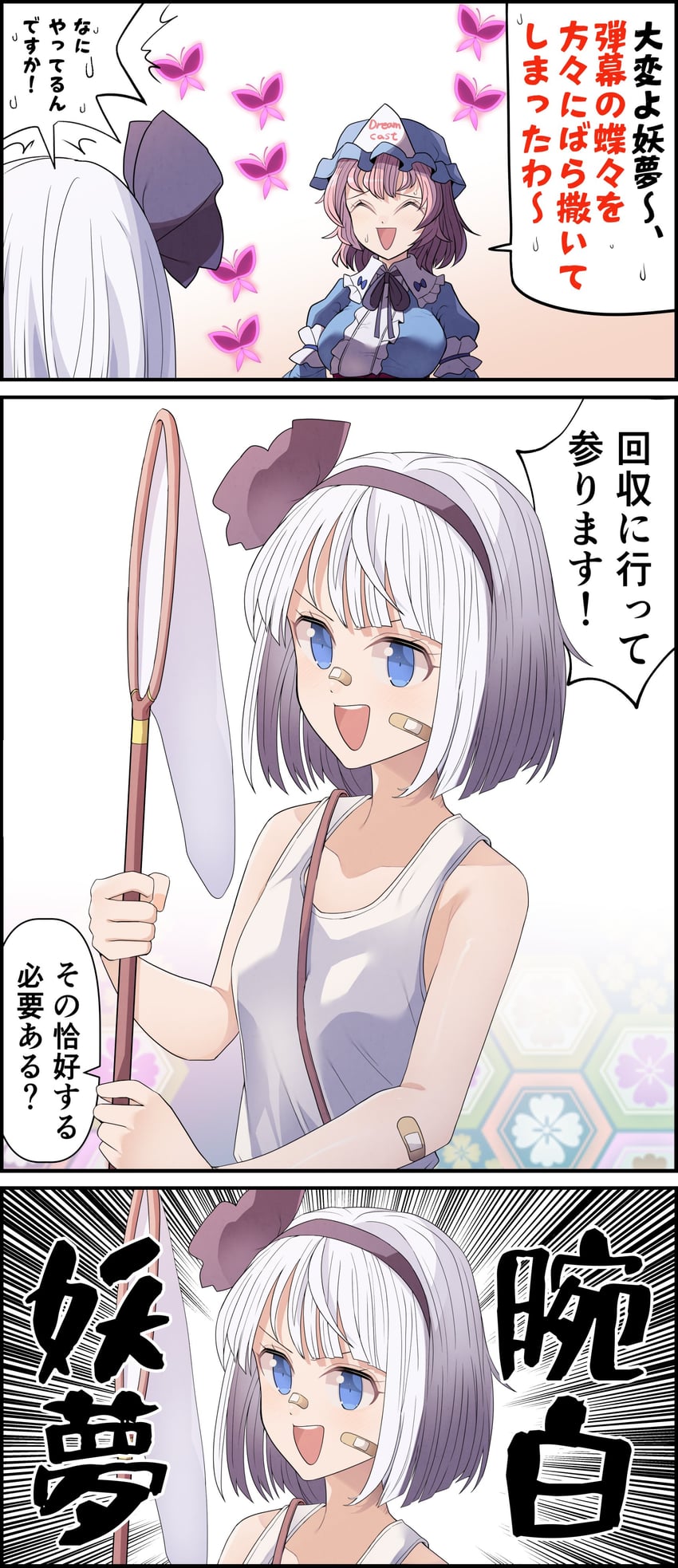 konpaku youmu and saigyouji yuyuko (touhou) drawn by sei_(kaien_kien)