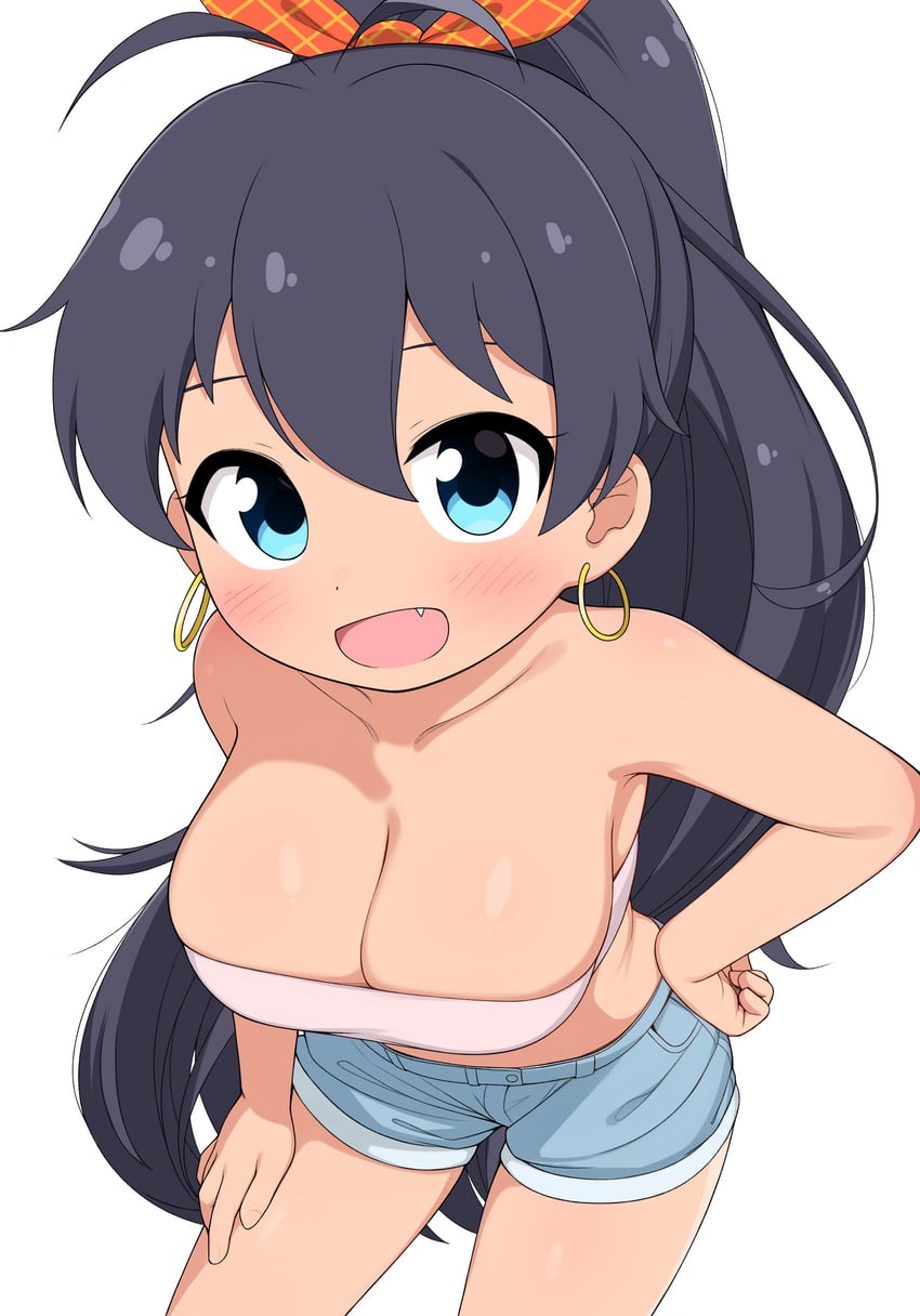 ganaha hibiki (idolmaster and 2 more) drawn by pelican_(s030)