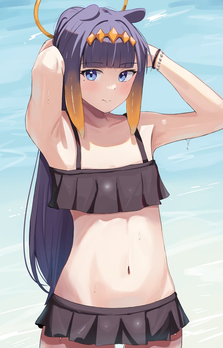 ninomae ina'nis (hololive and 1 more) drawn by ku_roiko