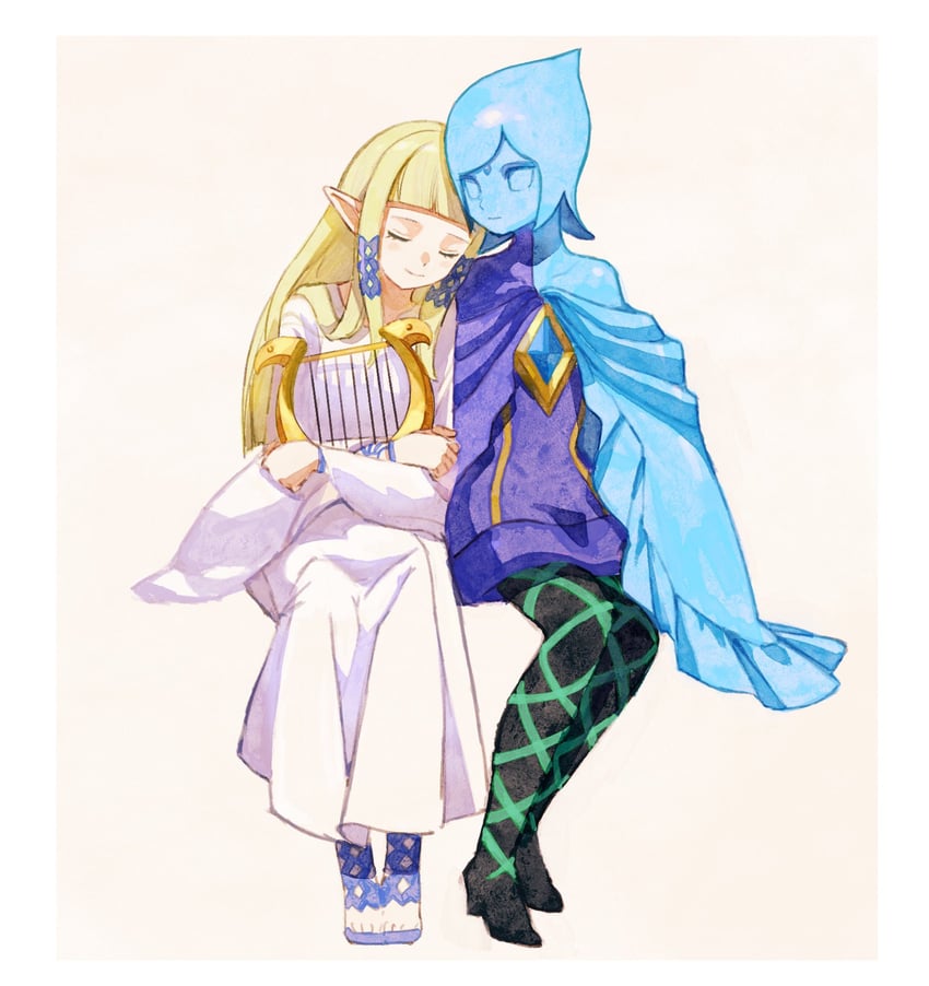 princess zelda and fi (the legend of zelda and 1 more) drawn by ao_o81