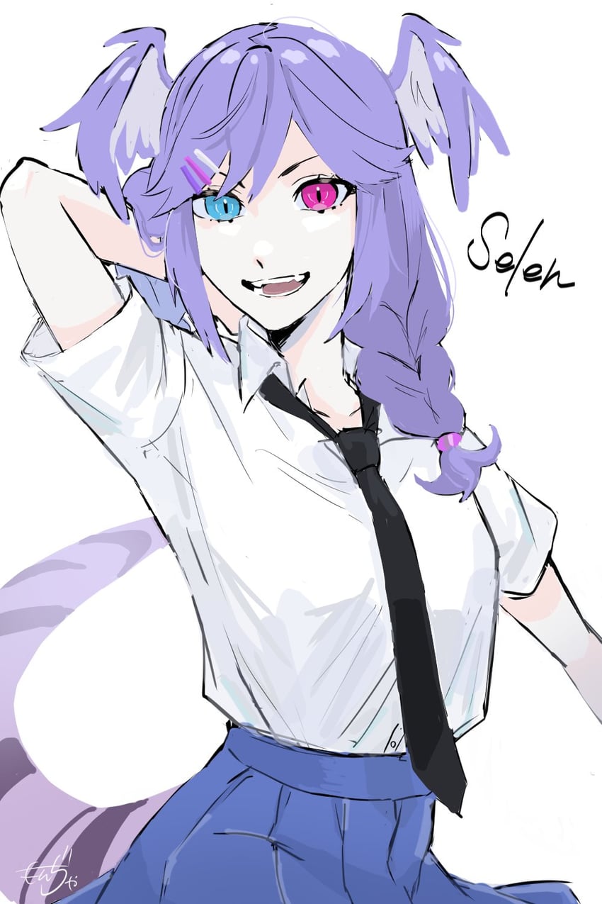 selen tatsuki (nijisanji and 1 more) drawn by nonomonja