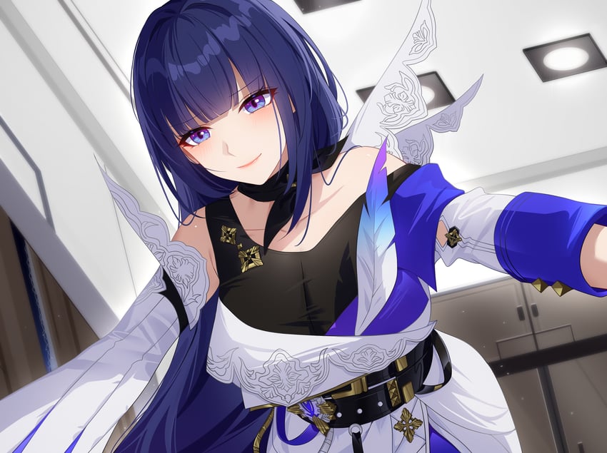 raiden mei (honkai and 1 more) drawn by wu_ganlan_cai