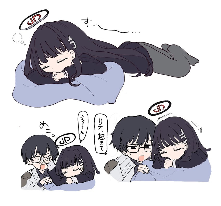 sensei, rio, and problem solver sensei (blue archive) drawn by tanikomotimoti