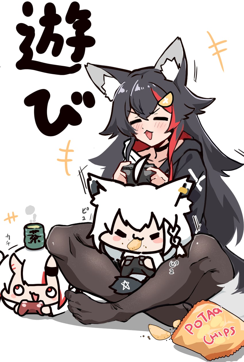 shirakami fubuki, ookami mio, and nakiri ayame (hololive) drawn by fumitonkatsu