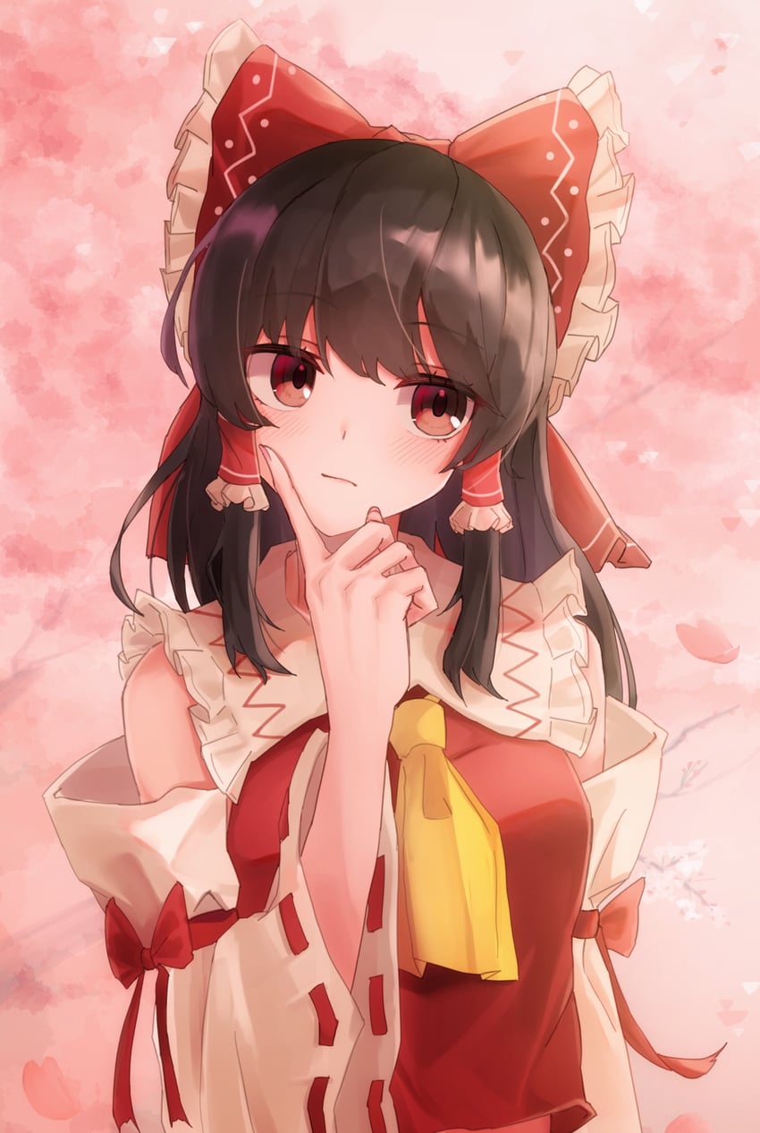 hakurei reimu (touhou) drawn by taguno