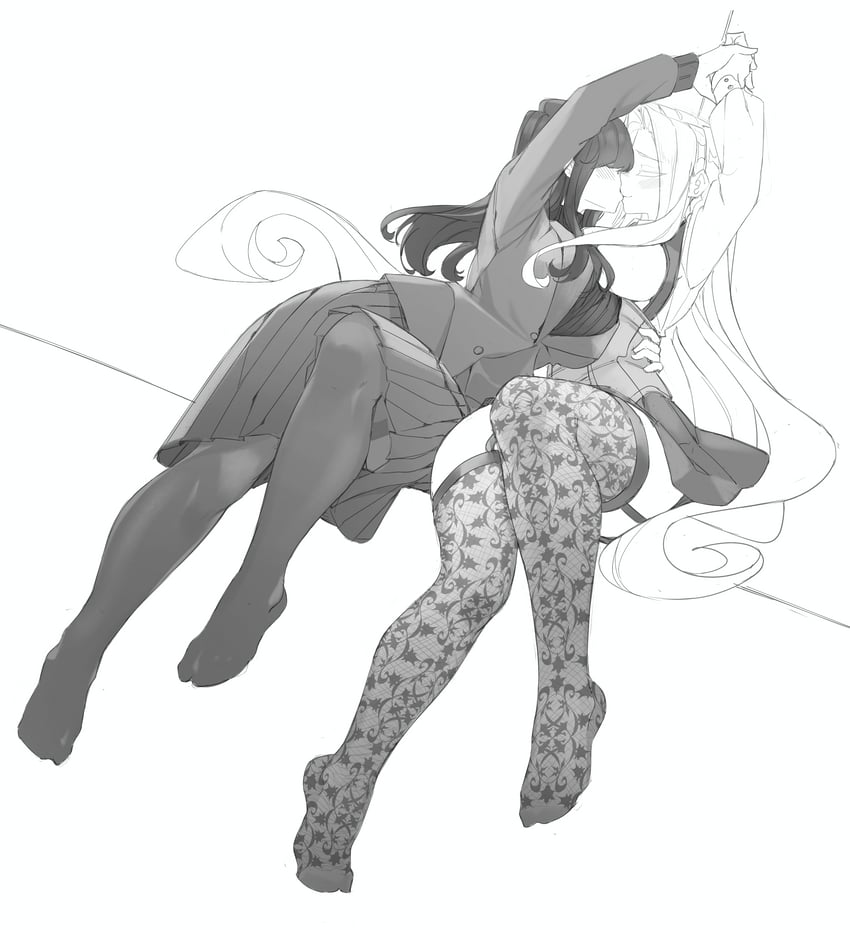 kakure meme and utsukushisugi mimimi (kimi no koto ga dai dai dai dai daisuki na 100-nin no kanojo) drawn by hornfelstone
