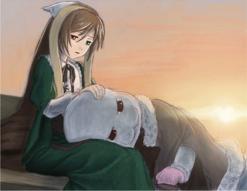 suiseiseki and laplace's demon (rozen maiden) drawn by yacchan_(alex)