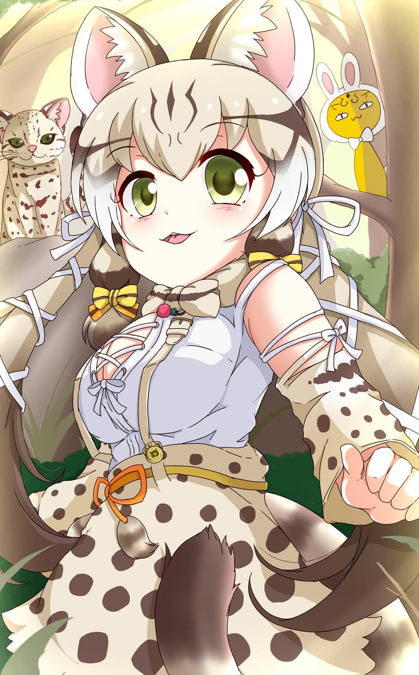 geoffroy's cat (kemono friends and 1 more) drawn by hata_(user_ehfr2334)