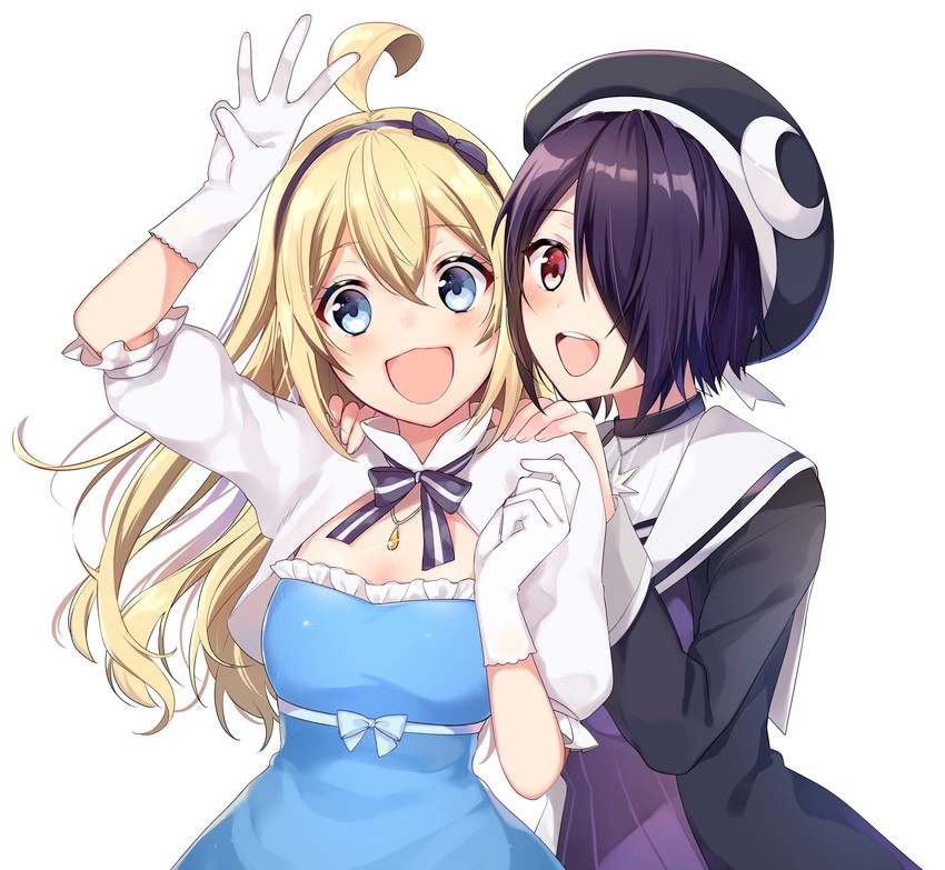 otodama tamako and minazuki natsuki (aogiri koukou) drawn by vanilla_(miotanntann)