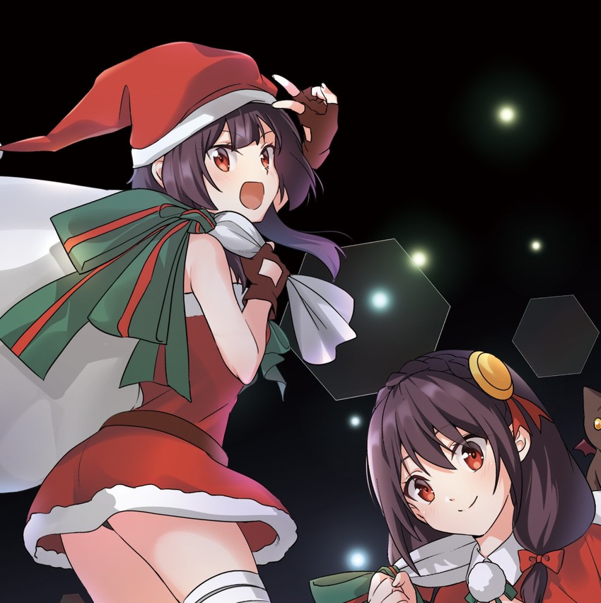 megumin and yunyun (kono subarashii sekai ni shukufuku wo!) drawn by taromarun